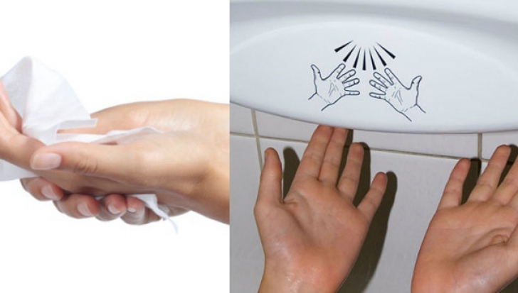 Iată de ce ar trebui să nu mai foloseşti aparatele de uscat mâini