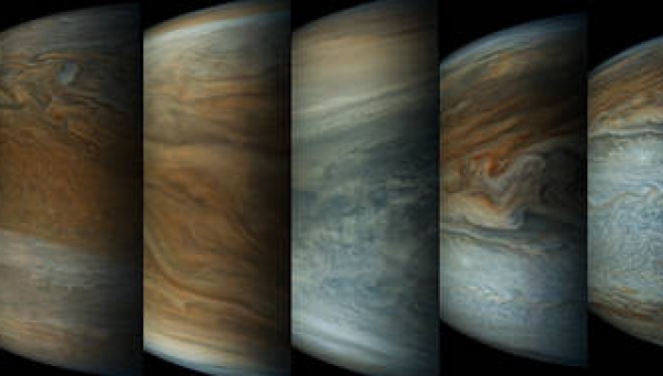 Noi imagini de la NASA. Secvențe ale apropierii sondei Juno de Jupiter