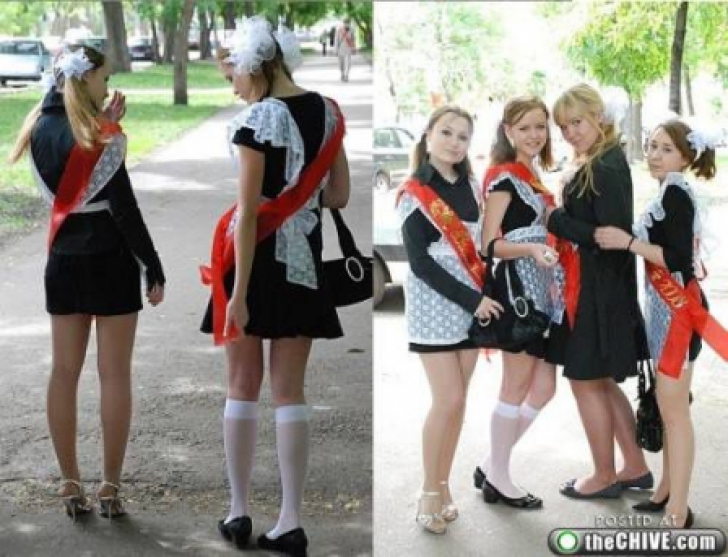 Cum arată o petrecere cu eleve din Rusia 