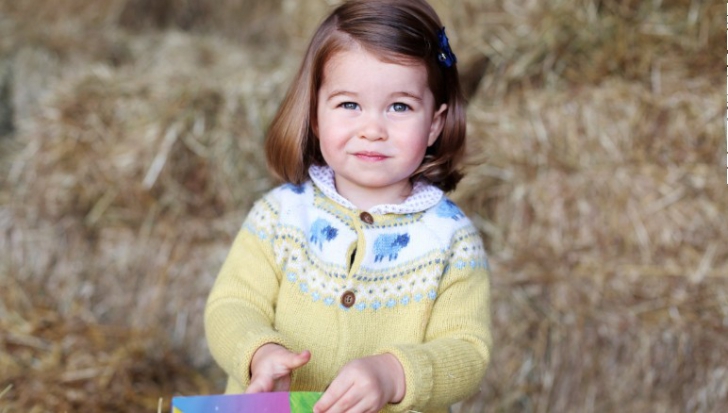 Prinţul William şi Kate au publicat o fotografie adorabilă cu fiica lor.Cum arată Charlotte la 2 ani