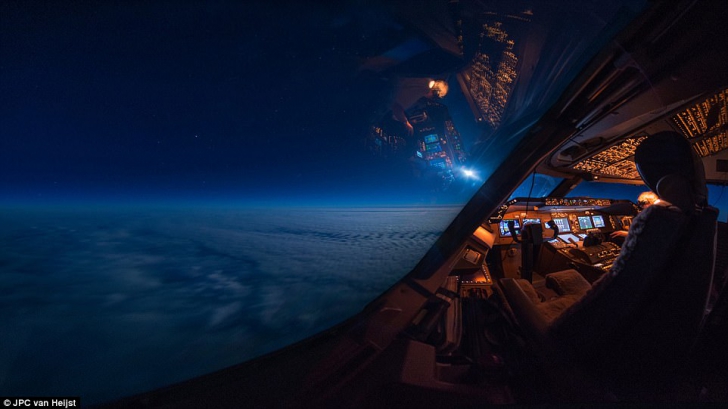 Imagini superbe publicate de un pilot. Cum se vede lumea din "biroul lui"