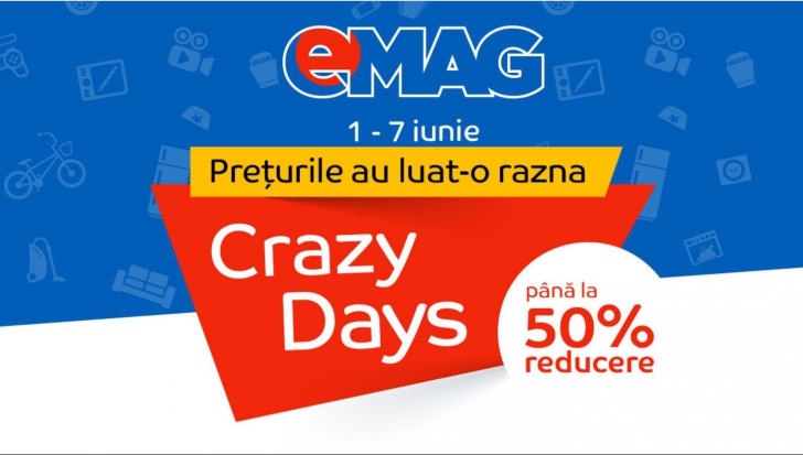 eMAG Crazy Days – Ultima sansa sa profiti de reducerile de pana la 50%