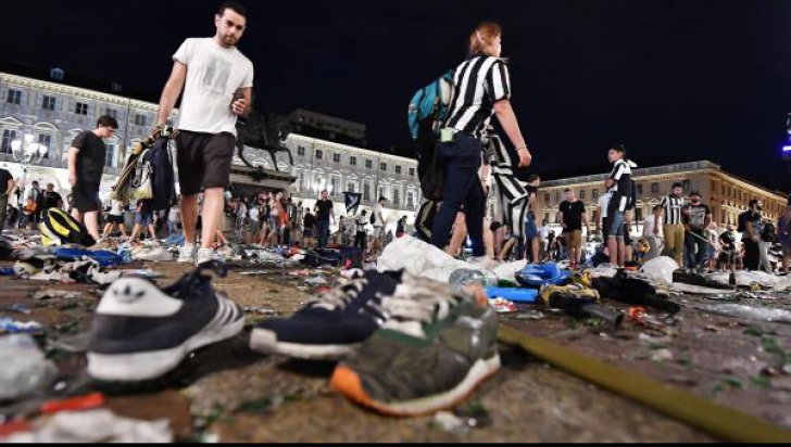 Panică la Torino: mii de persoane s-au călcat în picioare după o alarmă FALSĂ - 1000 de răniţi