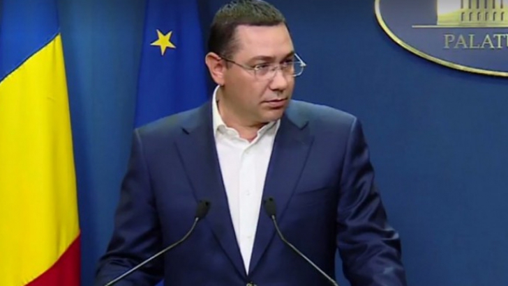 Ponta: Marii câștigători ai moțiunii de cenzură, dacă va trece, vor fi președintele Iohannis și UDMR