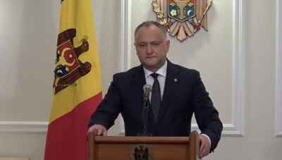 Dodon: Nu exclud existenţa unor planuri de destabilizare a R. Moldova la Centenarul Marii Uniri