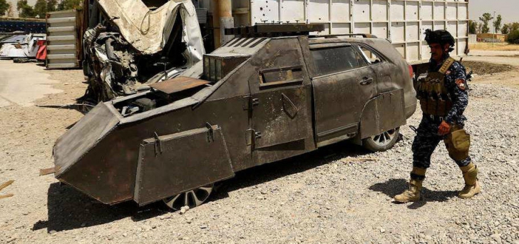 Cum arată maşinile pe care ISIS le modifică pentru a le transforma în bombe-capcană