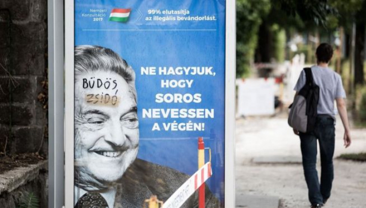 O campanie anti-Soros catalogată de critici drept antisemită a fost oprită de guvernul ungar