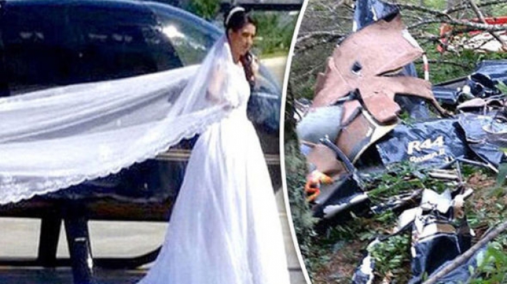 Nuntă însângerată. Un elicopter s-a prăbușit în timp ce transporta MIREASA
