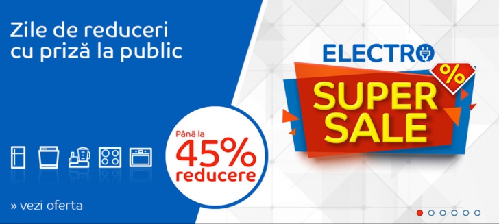 eMAG Electro Super Sale - Electrocasnice mari, reduceri foarte mari - Top 14 oferte  