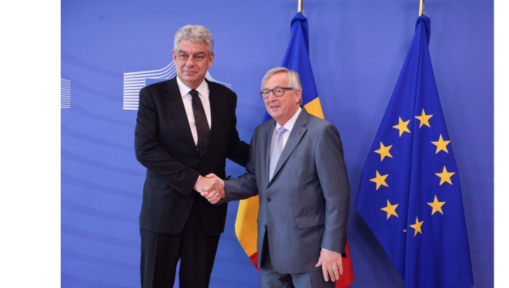 Mihai Tudose, primit la Bruxelles şi de şeful Comisiei Europene, Jean Claude Juncker