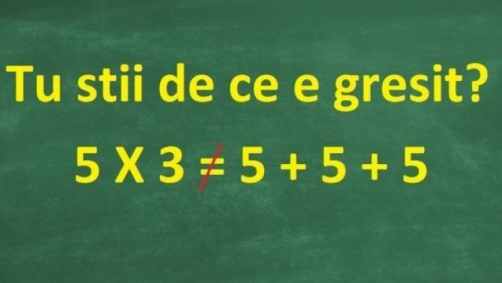 Problema de matematică care i-a indignat pe internauţi: De ce acest calcul nu este corect?