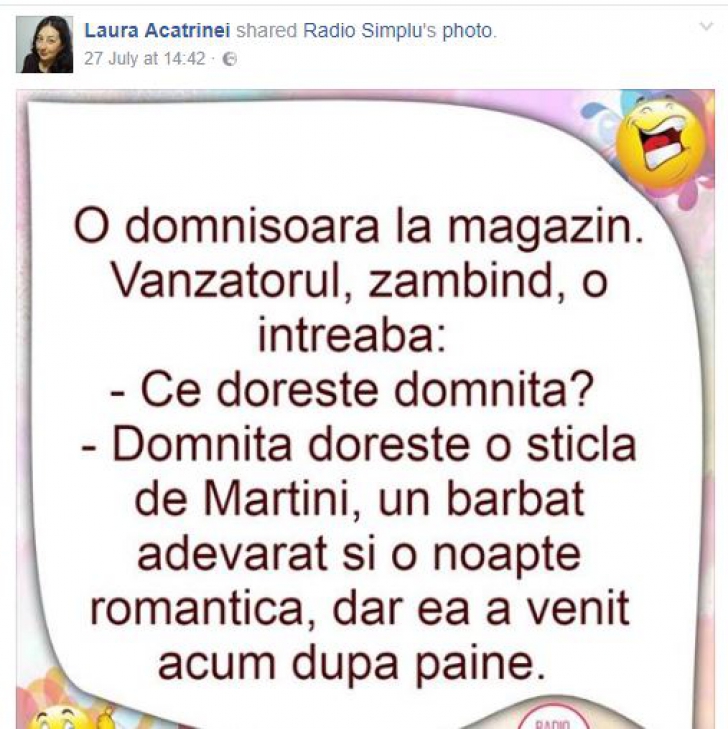 Distracție în timpul programului. Ce postează pe Facebook adjunctul DSP Botoşani UPDATE