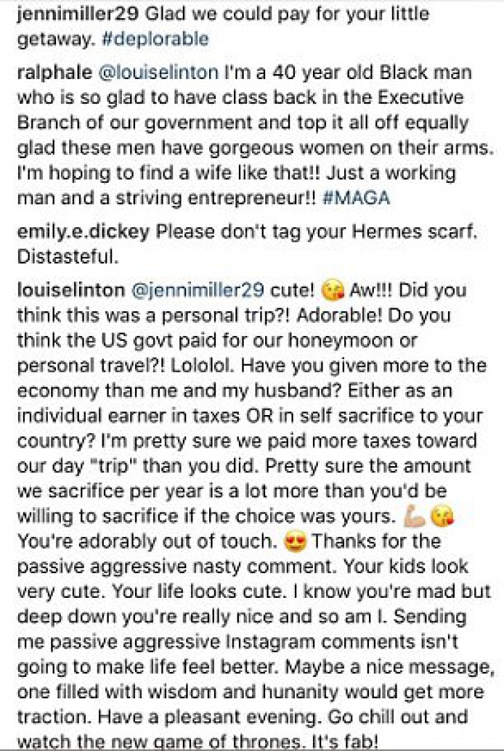 Scandal în SUA, după ce soţia unui oficial apropiat de Trump a postat o fotografie pe Instagram