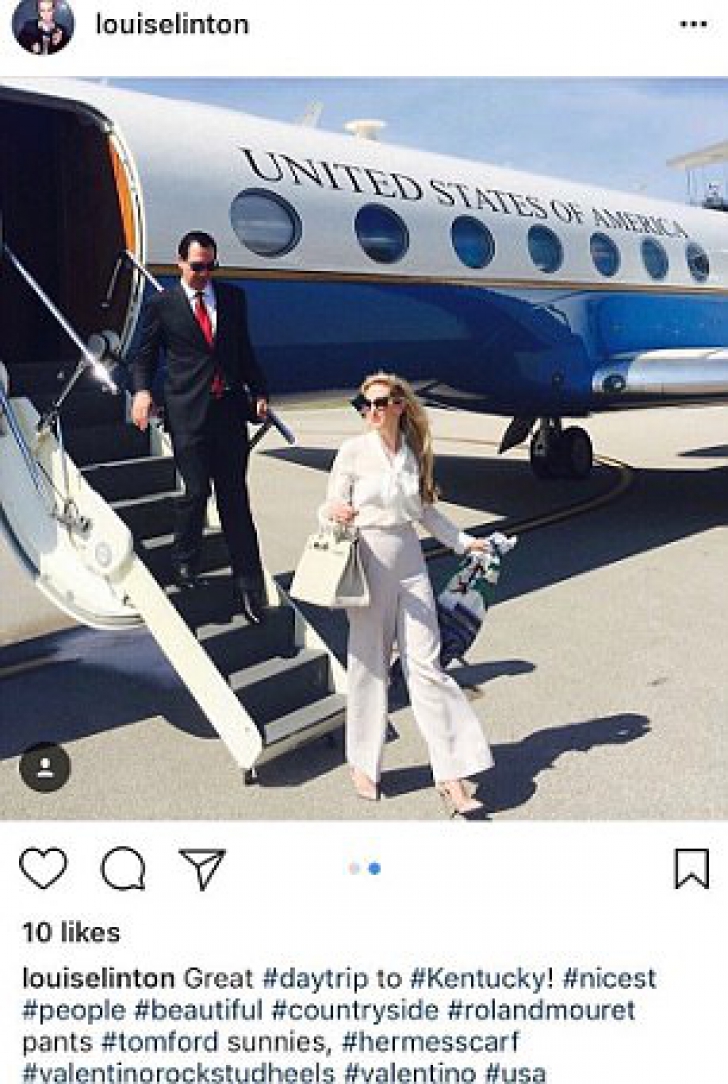 Scandal în SUA, după ce soţia unui oficial apropiat de Trump a postat o fotografie pe Instagram