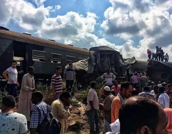 ACCIDENT FEROVIAR în Egipt: cel puţin 21 de morţi, peste 50 de răniţi. Două trenuri s-au ciocnit - Foto: rt.com