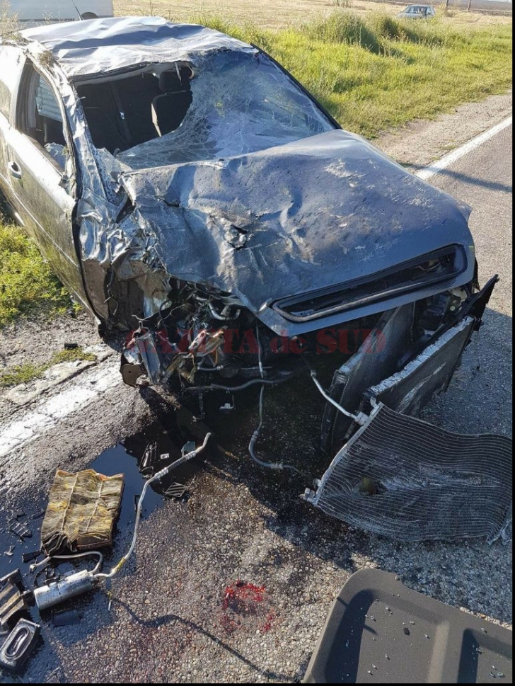 Accident în lanț pe DN54. Cel puțin cinci victime. Două, în stare de inconştienţă