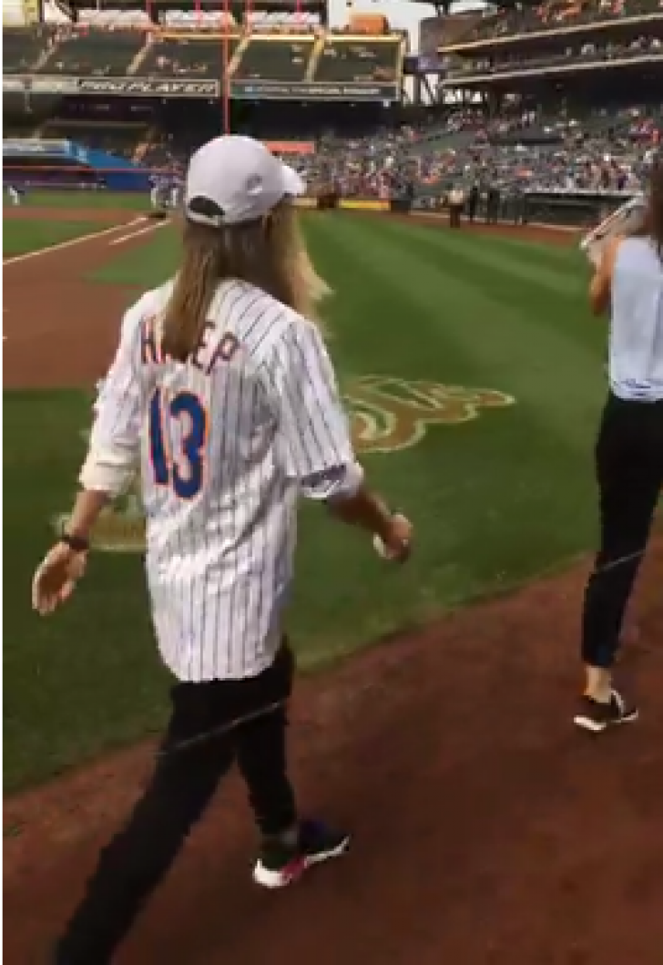 Simona Halep a făcut spectacol la un meci de baseball de pe Citi Field din New York