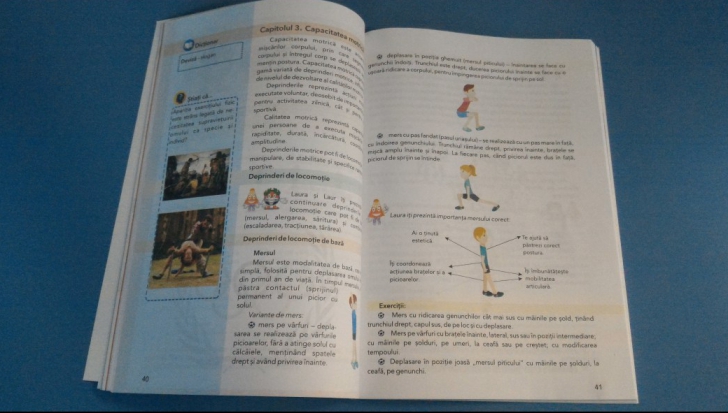 ABERANT: manualul care îi învaţă pe copiii de clasa a V-a să MEARGĂ, tipărit - FOTO