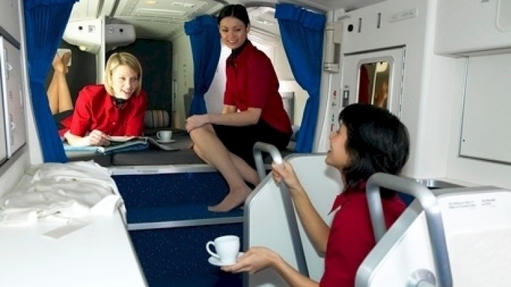 Ce fac stewardesele în avion atunci când rămân singure. Secretul a fost dezvăluit 