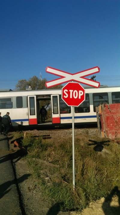 Accident tren în Reghin