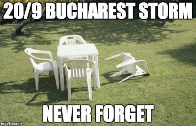 Cum a ironizat Facebook furtuna din Bucureşti. Cele mai viralizate glume şi imagini