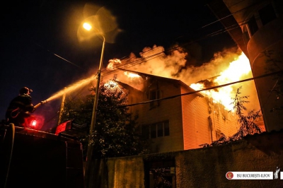 Incendiu azi de bătrâni Bucureşti