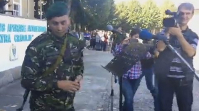 VIDEO. Moment emoționant la plecarea artileriștilor antiaerieni în Polonia