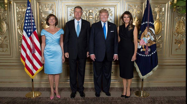 Klaus și Carmen Iohannis s-au pozat alături de Donald și Melania Trump