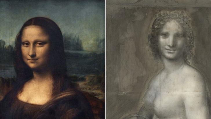 Leonardo Da Vinci a schițat-o pe Mona Lisa nud, înainte de a o picta?!