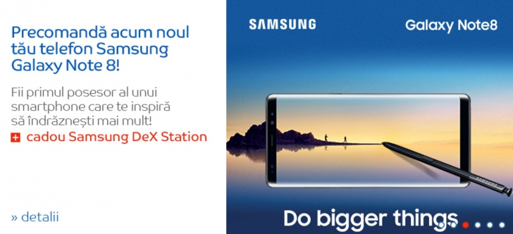 eMAG – Samsung Galaxy Note 8 poate fi comandat. Ce pret are in comparatie cu celelalte modele