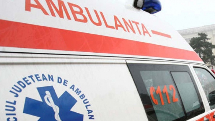 Accident în curtea unui spital: o ambulanță a retezat o conductă de gaz 
