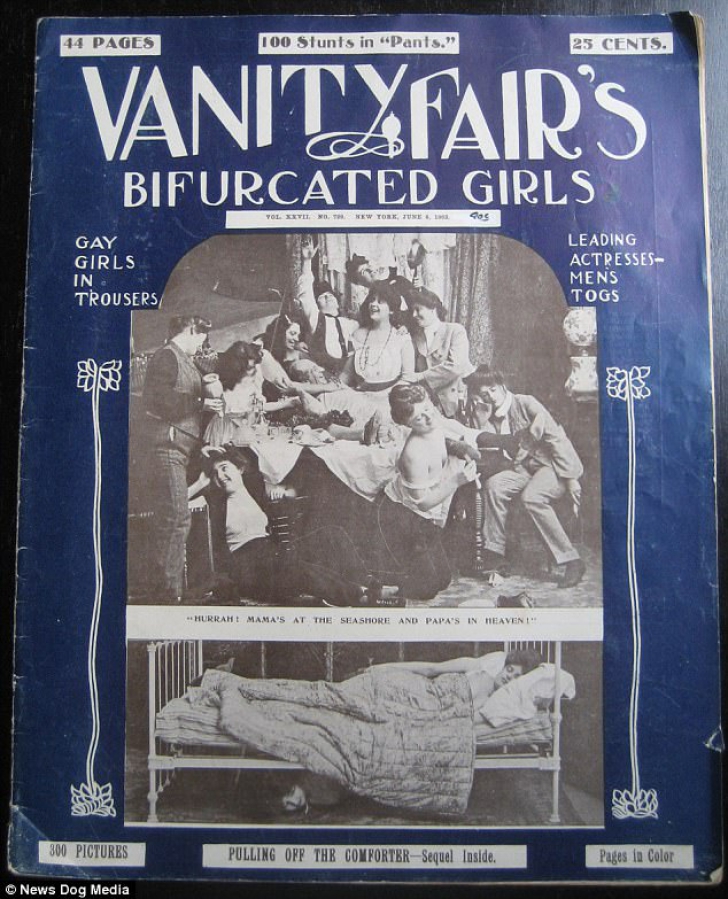 Cum arăta PRIMA revistă pentru bărbaţi, apărută în 1903. Femeile, în ipostaze CONTROVERSATE