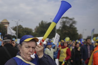 Piața Victoriei, sub asediul sindicatelor. Mihai Tudose: Se ia în calcul compensarea contribuțiilor