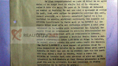 Realitatea.net a descoperit un document incendiar din arhiva Securităţii despre Regele Mihai