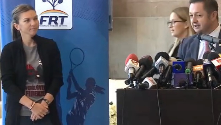 VIDEO. Simona Halep a revenit în ţară. A fost primită la Salonul Oficial de la Otopeni