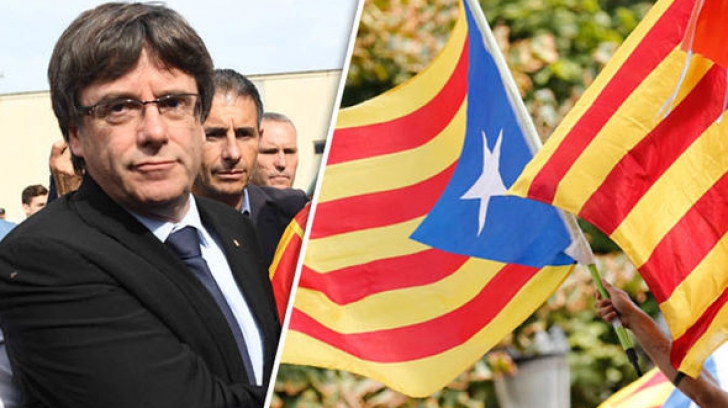 Liderul catalan demis anunță de la Bruxelles că ”temperează” procesul de independență