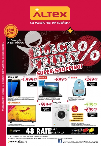 Catalog Altex de Black Friday 2017