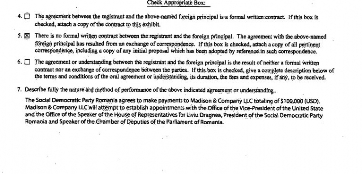 Document: PSD dă 100.000 $ pentru a-i aranja lui Dragnea o întâlnire la vârf în SUA. Dragnea neagă
