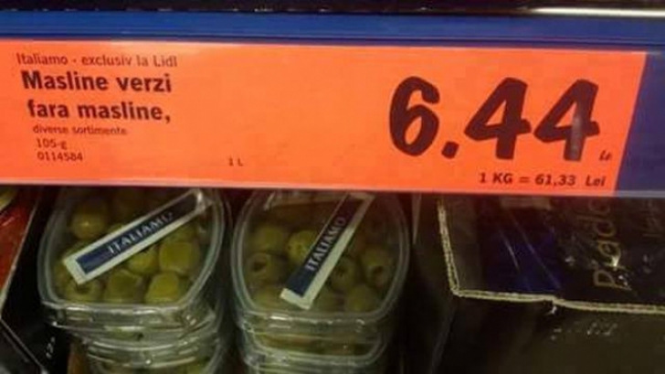 IMAGINI amuzante din supermarketurile româneşti. Nu se poate! Vei muri de râs