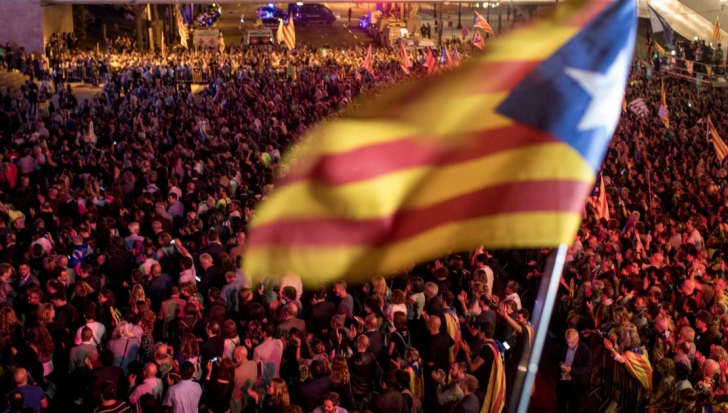 Miting la Barcelona, pentru eliberarea liderilor separatişti închişi