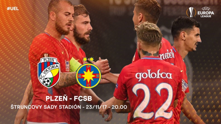 Viktoria Plzen – FCSB 2-0. Europa League. Roş-albaştrii, fără replică în Cehia
