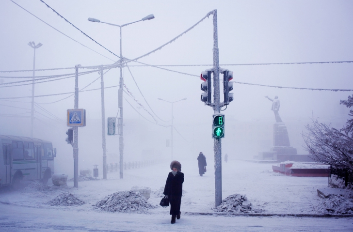 Orașul în care temperatura s-a prăbușit azi la minus 27 de grade Celsius. Imaginile gerului absolut