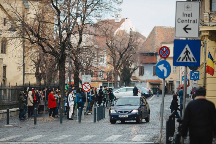 Protestul INEDIT de la Sibiu, împotriva Legilor Justiţiei - GALERIE FOTO