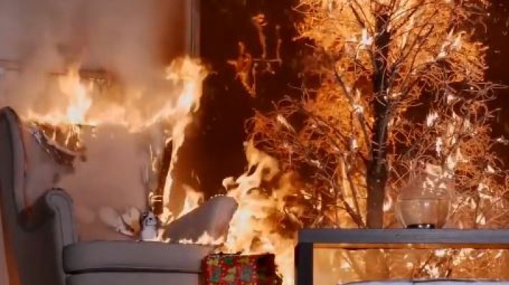 Pomul de Crăciun poate lua foc ușor! Cum evităm un DEZASTRU