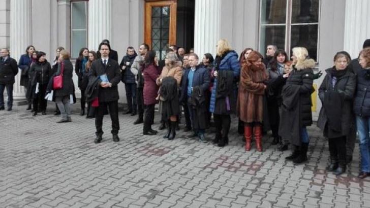 Protest al magistraților din Cluj