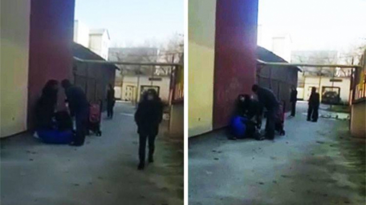 Trei femei s-au bătut ca în filmele de acțiune în curtea unei școli din Slatina