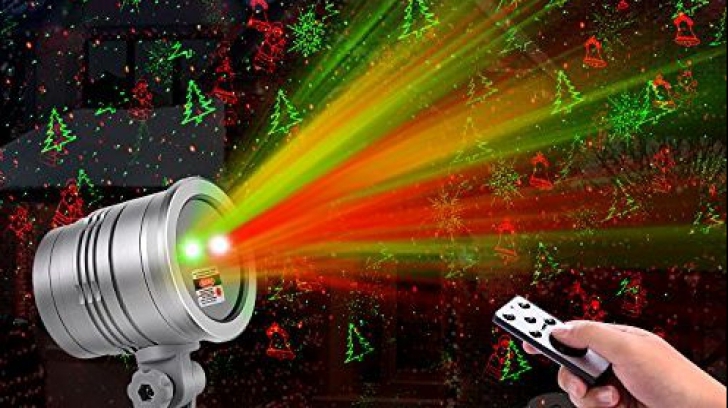 Proiector laser pentru sărbători. Unde găsești cea mai tare ofertă 