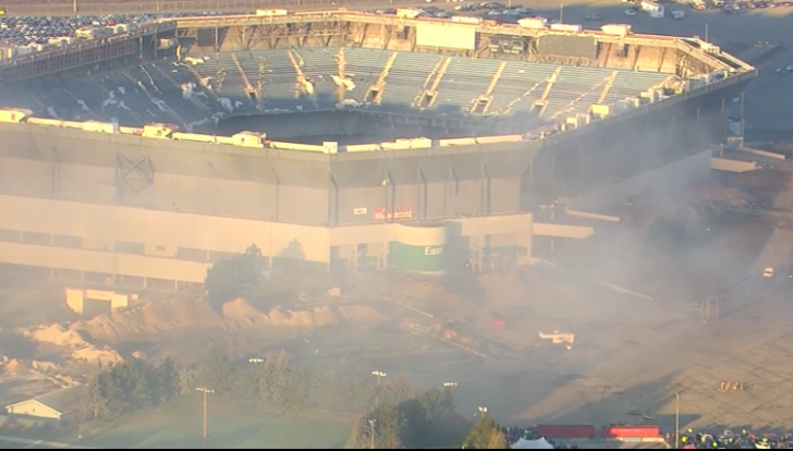 Explozie...cu efect întârziat. Un stadion a rămas neclintit - GAFĂ EPICĂ a inginerilor - VIDEO