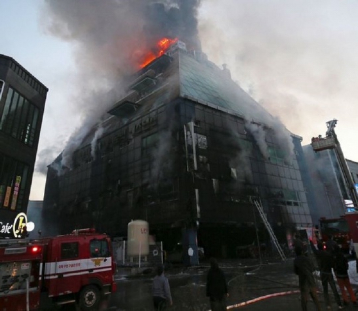Incendiu în Coreea de Sud