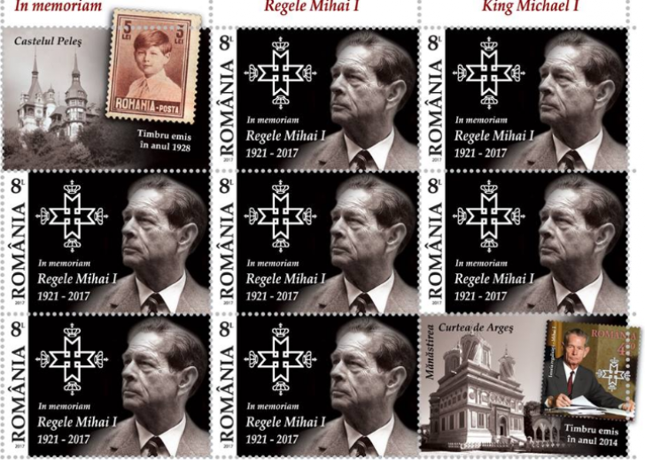Atenție filateliști! Se lansează marca poștală în memoria regelui Mihai